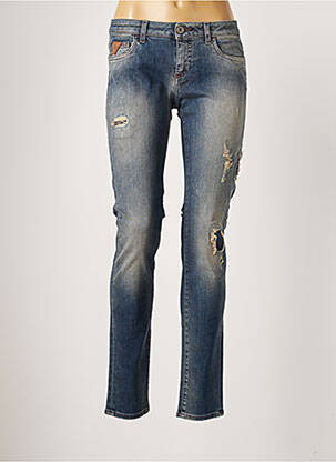 Blugi cu croială slim albastru TRUSSARDI JEANS femeie