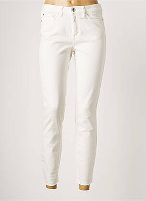 Pantalon slim conic alb TOM TAILOR femeie