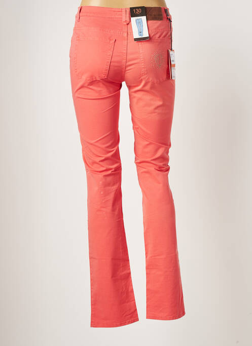 Pantalon drept portocaliu TRUSSARDI JEANS femeie