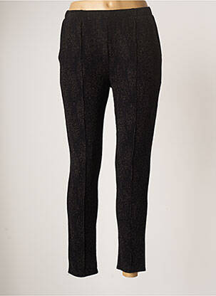 Pantalon slim talie elastică mărime normală negru ROSE MON AMOUR femeie