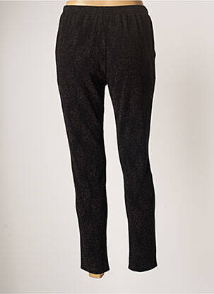 Pantalon slim talie elastică mărime normală negru ROSE MON AMOUR femeie