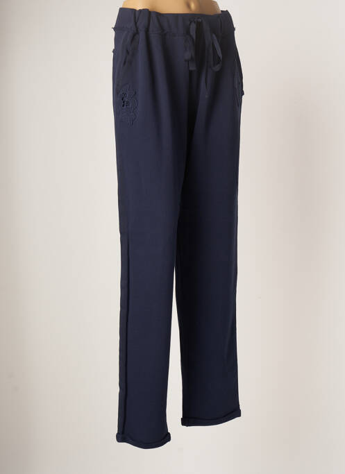 Pantalon drept albastru ELENA MIRO femeie