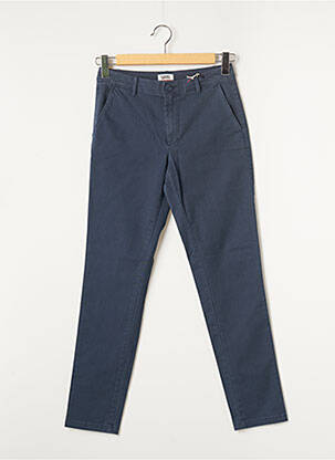 Pantalon chino închidere cu fermoar sub clapetă cu nasturi mărime normală albastru TOMMY HILFIGER femeie
