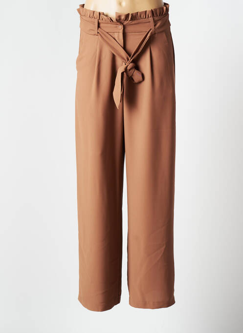 Pantalon larg maro PEACE N'LOVE femeie