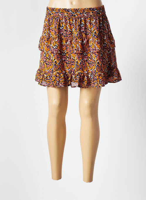 Fustă scurtă portocaliu ONLY femeie