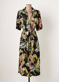 Rochie midi mâneci scurte mâneci scurte verde GEISHA femeie