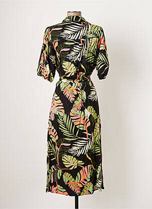 Rochie midi mâneci scurte mâneci scurte verde GEISHA femeie