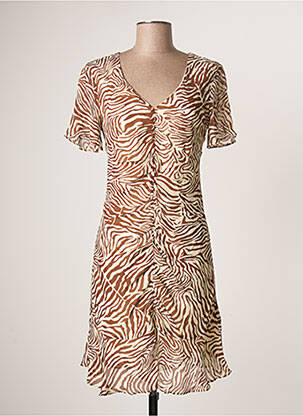 Rochie midi maro SCHOOL RAG femeie