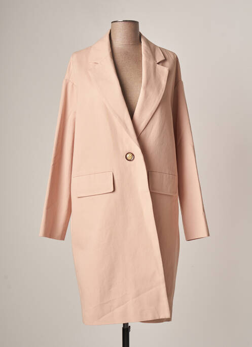 Palton lung roz SCHOOL RAG femeie