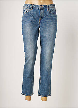 Blugi cu croială slim albastru SCHOOL RAG femeie