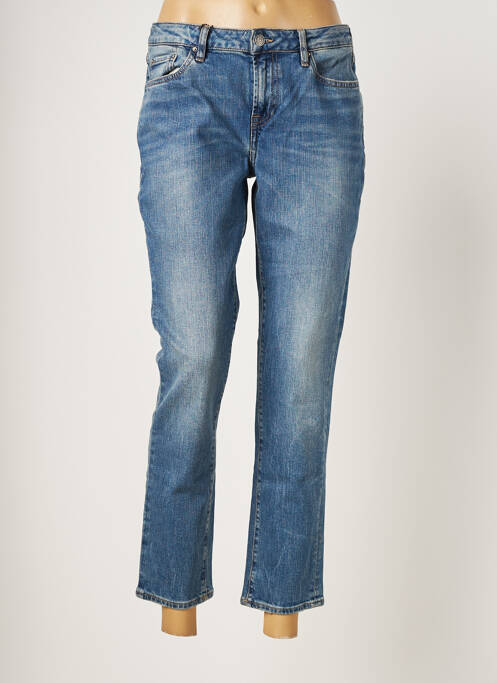 Blugi cu croială slim albastru SCHOOL RAG femeie