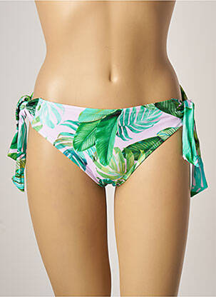 Chiloți de baie imprimeu tie and dye bikini verde LIDEA femeie