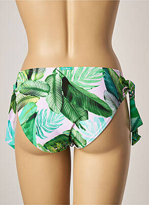 Chiloți de baie imprimeu tie and dye bikini verde LIDEA femeie