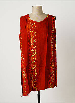 Tunică fără mâneci maro DOU-DOU'S femeie