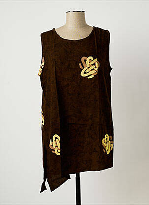 Tunică fără mâneci verde DOU-DOU'S femeie