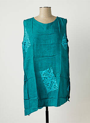 Tunică fără mâneci verde DOU-DOU'S femeie