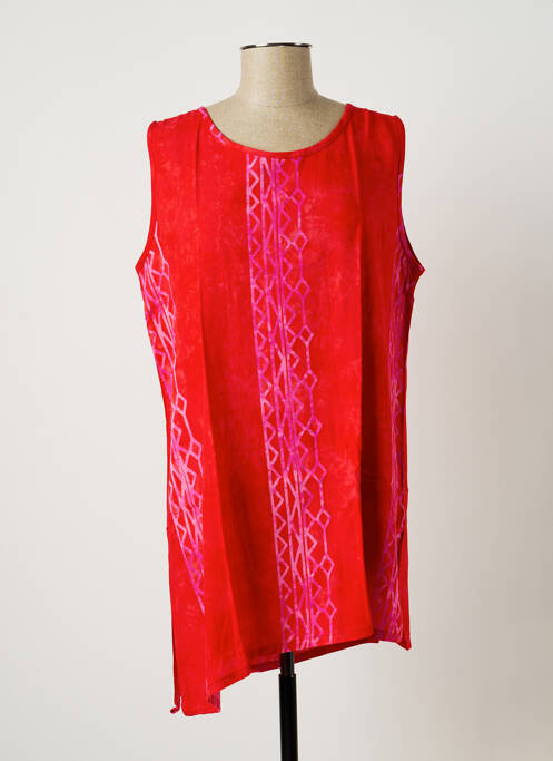 Tunică fără mâneci roșu DOU-DOU'S femeie