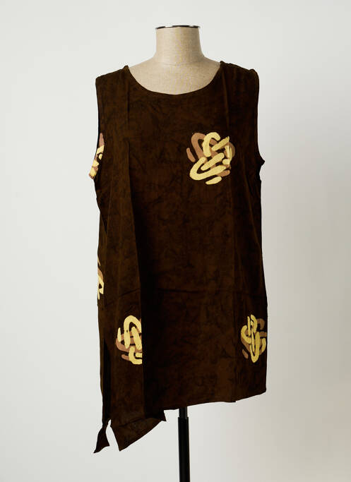 Tunică fără mâneci verde DOU-DOU'S femeie