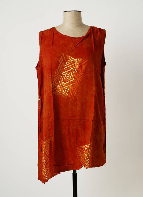 Tunică fără mâneci portocaliu DOU-DOU'S femeie