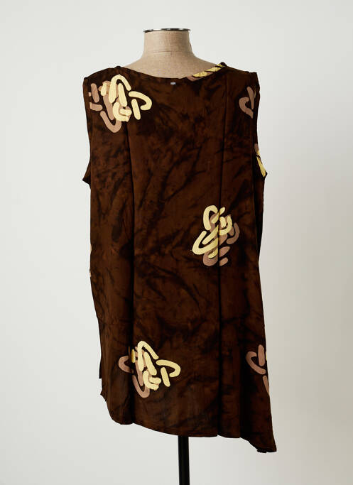 Tunică fără mâneci maro DOU-DOU'S femeie