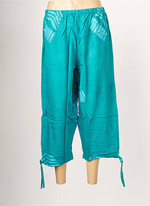 Pantalon trei sferturi verde DOU-DOU'S femeie