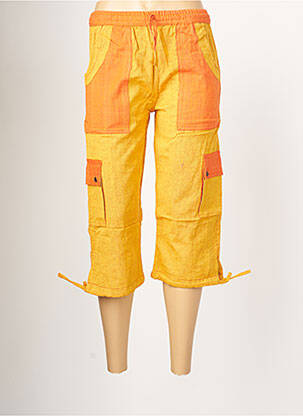 Pantalon trei sferturi galben PALME femeie