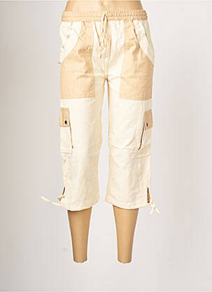 Pantalon trei sferturi bej PALME femeie