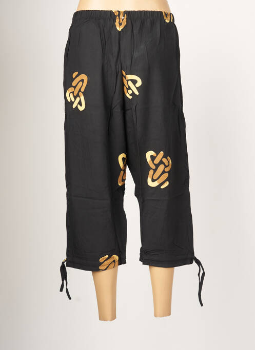 Pantalon trei sferturi negru CHIC BATIK femeie