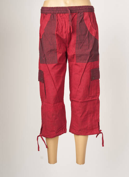 Pantalon trei sferturi roșu PALME femeie