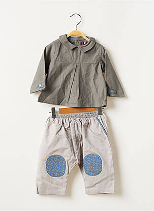 Set pantaloni gri MARTINA LONDON fată