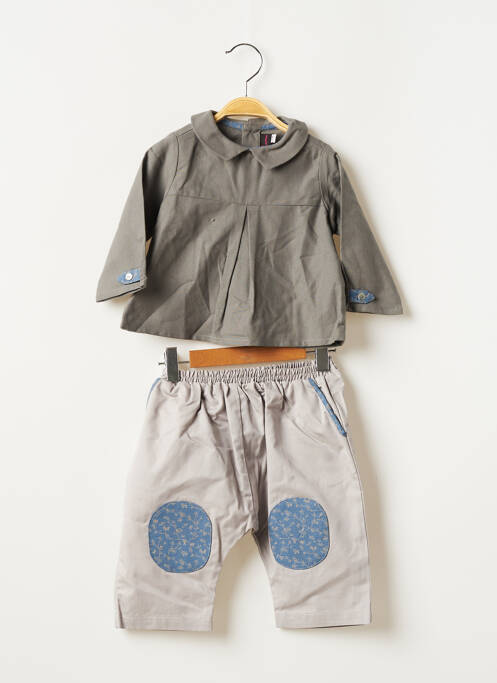 Set pantaloni gri MARTINA LONDON fată