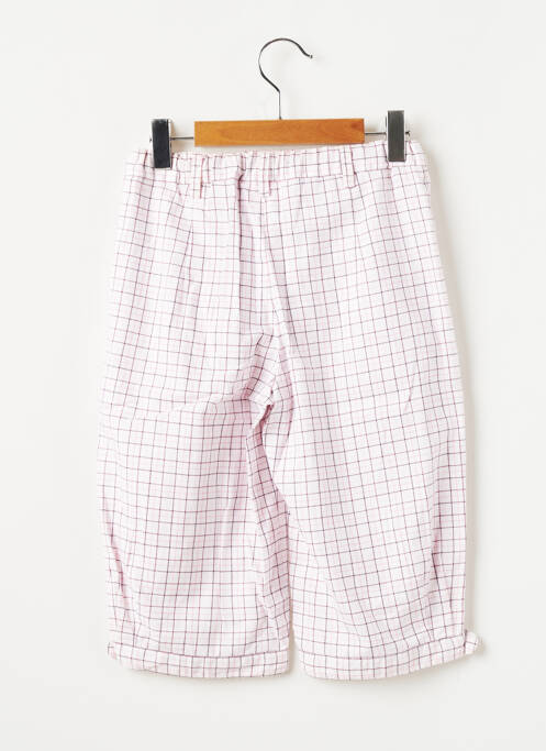 Pantalon trei sferturi alb L'ILE AUX FEES fată