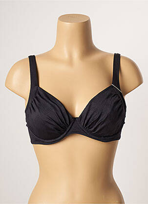 Sutien de costum de baie elasticitate sutien cupe întregi cu decolteu înalt negru BELCOR femeie