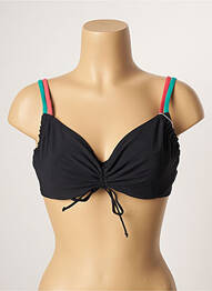 Sutien de costum de baie elasticitate sutien cupe întregi cu decolteu înalt negru BELCOR femme