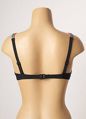 Sutien de costum de baie elasticitate sutien cupe întregi cu decolteu înalt negru BELCOR femeie