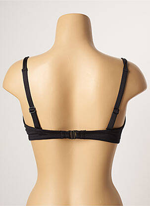 Sutien de costum de baie elasticitate sutien balconet cu decolteu înalt negru BELCOR femeie