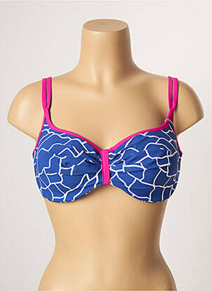 Sutien de costum de baie elasticitate top sutien modelat albastru BELCOR femeie