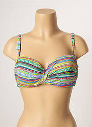 Sutien de costum de baie elasticitate sutien balconet cu decolteu înalt verde CHERRY BEACH femeie