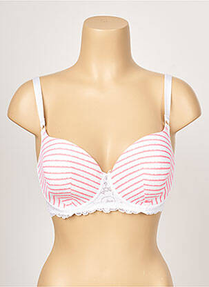 Sutien efect material satinat top sutien modelat alb PASSIONATA femeie
