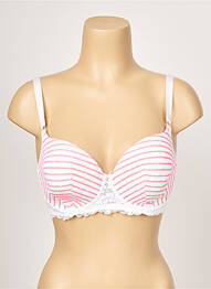 Sutien efect material satinat top sutien modelat alb PASSIONATA femeie