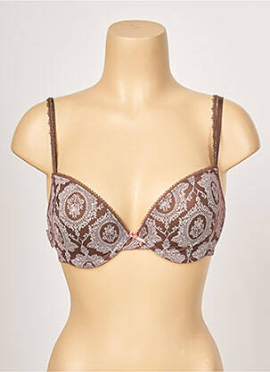 Sutien efect material satinat top sutien modelat maro PASSIONATA femeie