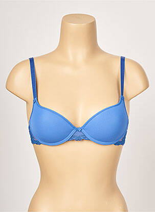 Sutien efect material satinat top sutien modelat albastru PASSIONATA femeie
