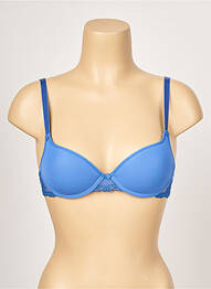 Sutien efect material satinat top sutien modelat albastru PASSIONATA femme