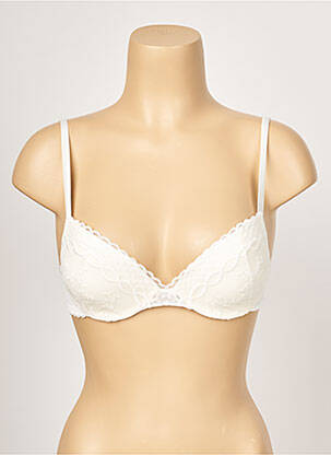 Sutien efect material satinat top sutien push-up bej PASSIONATA femeie