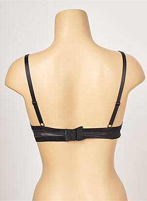Sutien efect material satinat top sutien push-up negru PASSIONATA femeie