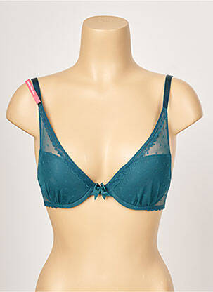 Sutien efect material satinat top sutien push-up verde PASSIONATA femeie