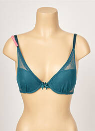 Sutien efect material satinat top sutien push-up verde PASSIONATA femeie