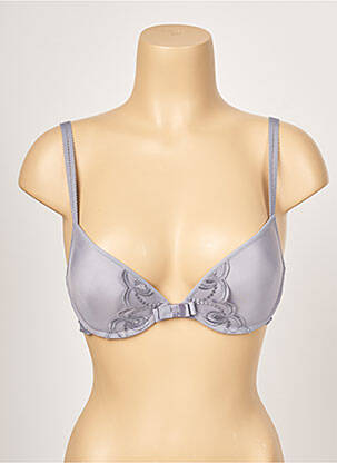 Sutien efect material satinat top sutien push-up gri PASSIONATA femeie