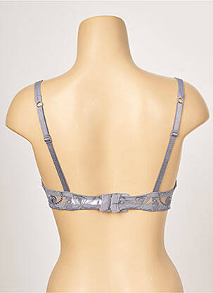 Sutien efect material satinat top sutien push-up gri PASSIONATA femeie