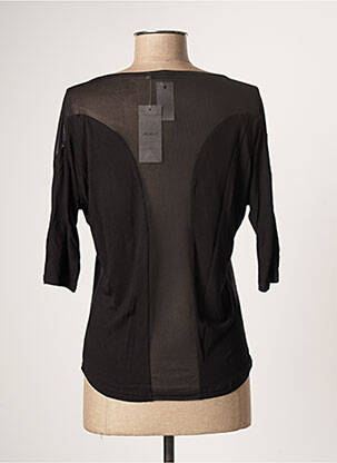 Top țesătură jersey mâneci 3/4 negru MOKA'S femeie